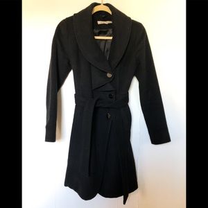 Kenneth Cole Black Peacoat- S GREAT CONDITION